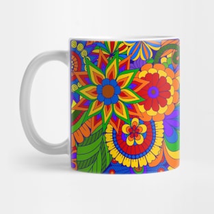 Rainbow Flower Power Love Mug